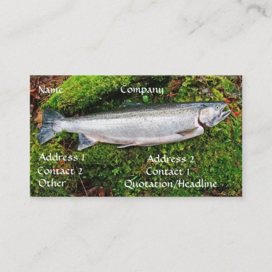 Carte de visite de guide de pêcheurs (Devant)