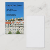 Carte de visite de guide touristique de Lisbonne (Devant / Derrière)