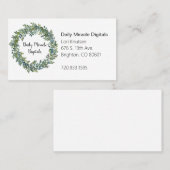 Carte de visite de guirlande de buis (Devant / Derrière)