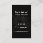 Carte de visite de guitare (Dos)