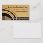 Carte de visite de guitare (Devant / Derrière)