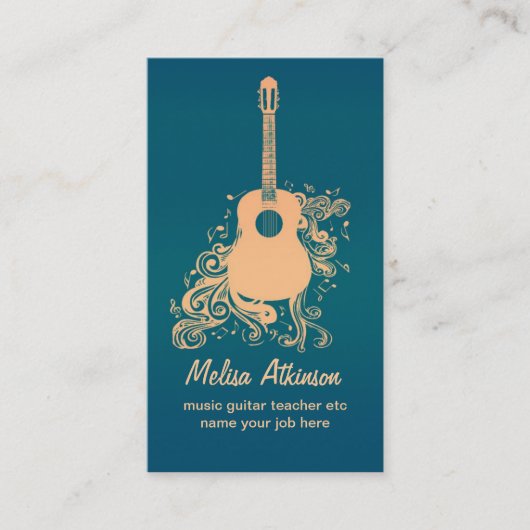 carte de visite de guitare (Devant)