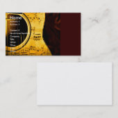 Carte de visite de guitare (Devant / Derrière)