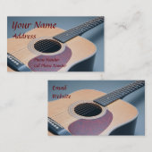 Carte de visite de guitare (Devant / Derrière)
