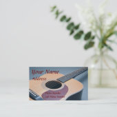 Carte de visite de guitare (Debout devant)