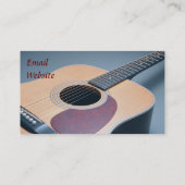 Carte de visite de guitare (Dos)