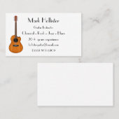 Carte de visite de guitare acoustique (Devant / Derrière)