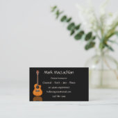 Carte de visite de guitare acoustique (Debout devant)