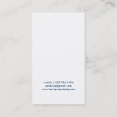 Carte de visite de guitare de piano professeur de (Dos)