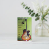 Carte de visite de guitare électrique (Debout devant)