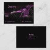 Carte de visite de guitare électrique (Devant / Derrière)