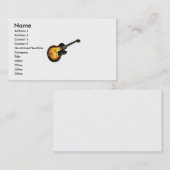 Carte de visite de guitare électrique (Devant / Derrière)