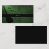 Carte de visite de guitare foncée, Forest Green (Devant / Derrière)