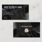 Carte de visite de guitare industrielle Grunge (Devant / Derrière)