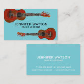 Carte de visite de guitares (Devant / Derrière)