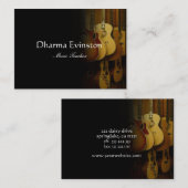 Carte de visite de guitares acoustiques (Devant / Derrière)