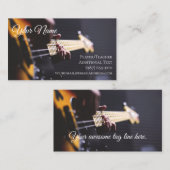 Carte de visite de guitariste - bande de (Devant / Derrière)