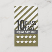 Carte de visite de gymnase de boxe (Devant)