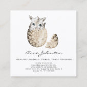 Carte de visite de hachage de Dragon Bébé (Dos)