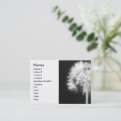 Carte de visite de Haiku de pissenlit (Debout devant)