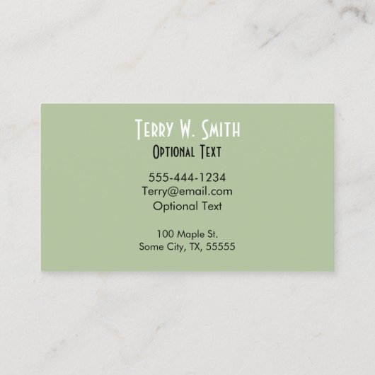 Carte de visite de harpe (Dos)