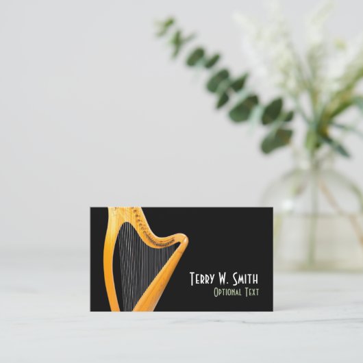 Carte de visite de harpe (Debout devant)