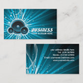 Carte de visite de haut-parleurs de musique (Devant / Derrière)