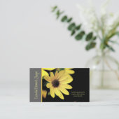 Carte de visite de herboriste de tournesol (Debout devant)