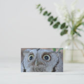 Carte de visite de hibou (Debout devant)