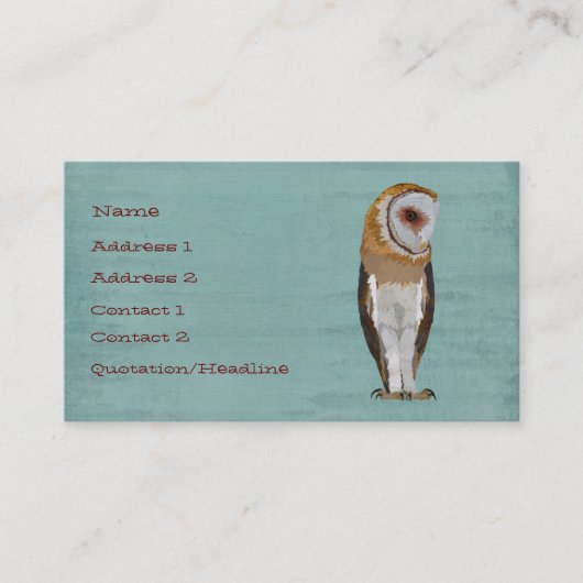 Carte de visite de HIBOU (Devant)