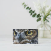 Carte de visite de hibou (Debout devant)