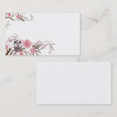 Carte de visite de hibou (Devant / Derrière)