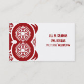 Carte de visite de hibou de StellaRoot Hootie (Dos)