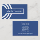 Carte de visite de Hipster urbain, Royal Blue (Devant / Derrière)