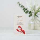 Carte de visite de homard (Debout devant)