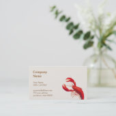 Carte de visite de homard (Debout devant)