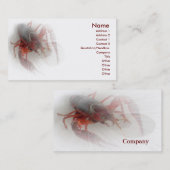 Carte de visite de homard (Devant / Derrière)