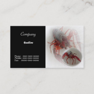 Carte de visite de homards