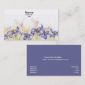 Carte de visite "de houblonnage de fleur" (Devant / Derrière)