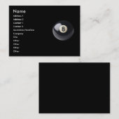 Carte de visite de Huit-Ball (Devant / Derrière)