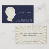 carte de visite de Hypnotherapist de rayon de (Devant / Derrière)