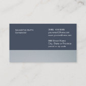 Carte de visite de ı de chiropractie de famille (Dos)