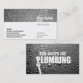 Carte de visite de ı de tuyauterie (Devant / Derrière)