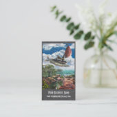 Carte de visite de Imaginaire avec navire unique (Debout devant)