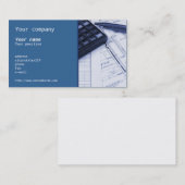 Carte de visite de "industrie mécanique" (Devant / Derrière)