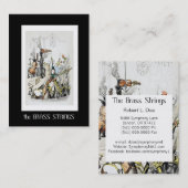 Carte de visite de J J Grandville pour des (Devant / Derrière)