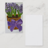 Carte de visite de jacinthe (Devant / Derrière)