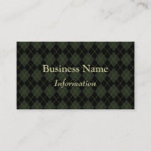 Carte de visite de Jacquard foncé professionnel (Devant)