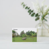 Carte de visite de jardin (Debout devant)
