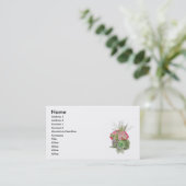 Carte de visite de jardin (Debout devant)